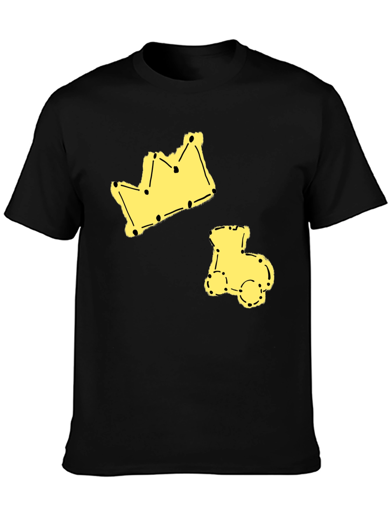 Crown & Train Tee - Fun Graphic Print T-Shirt