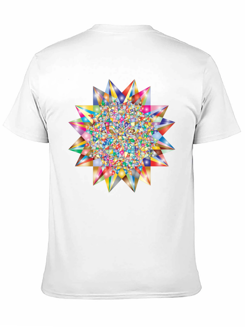 Geometric Starburst Graphic T-Shirt