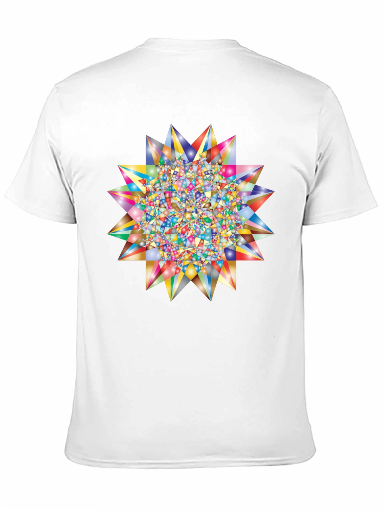 Geometric Starburst Graphic T-Shirt
