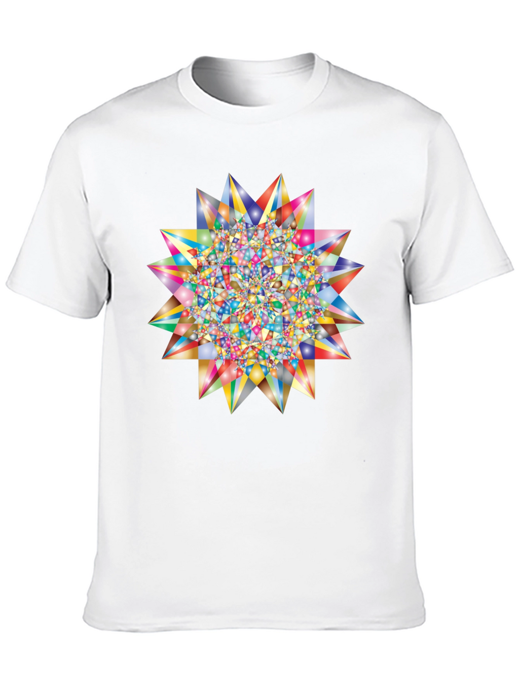 Geometric Starburst Graphic T-Shirt