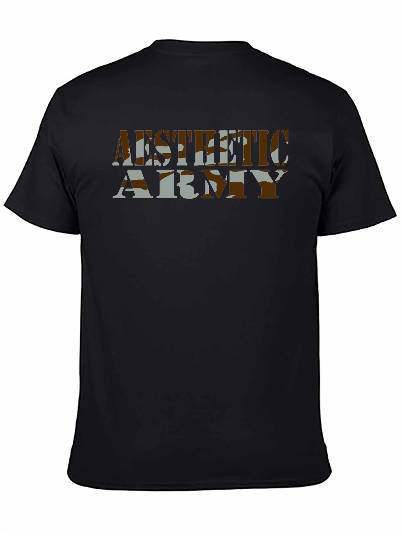 Aesthetic Army Camo Graphic T-Shirt
