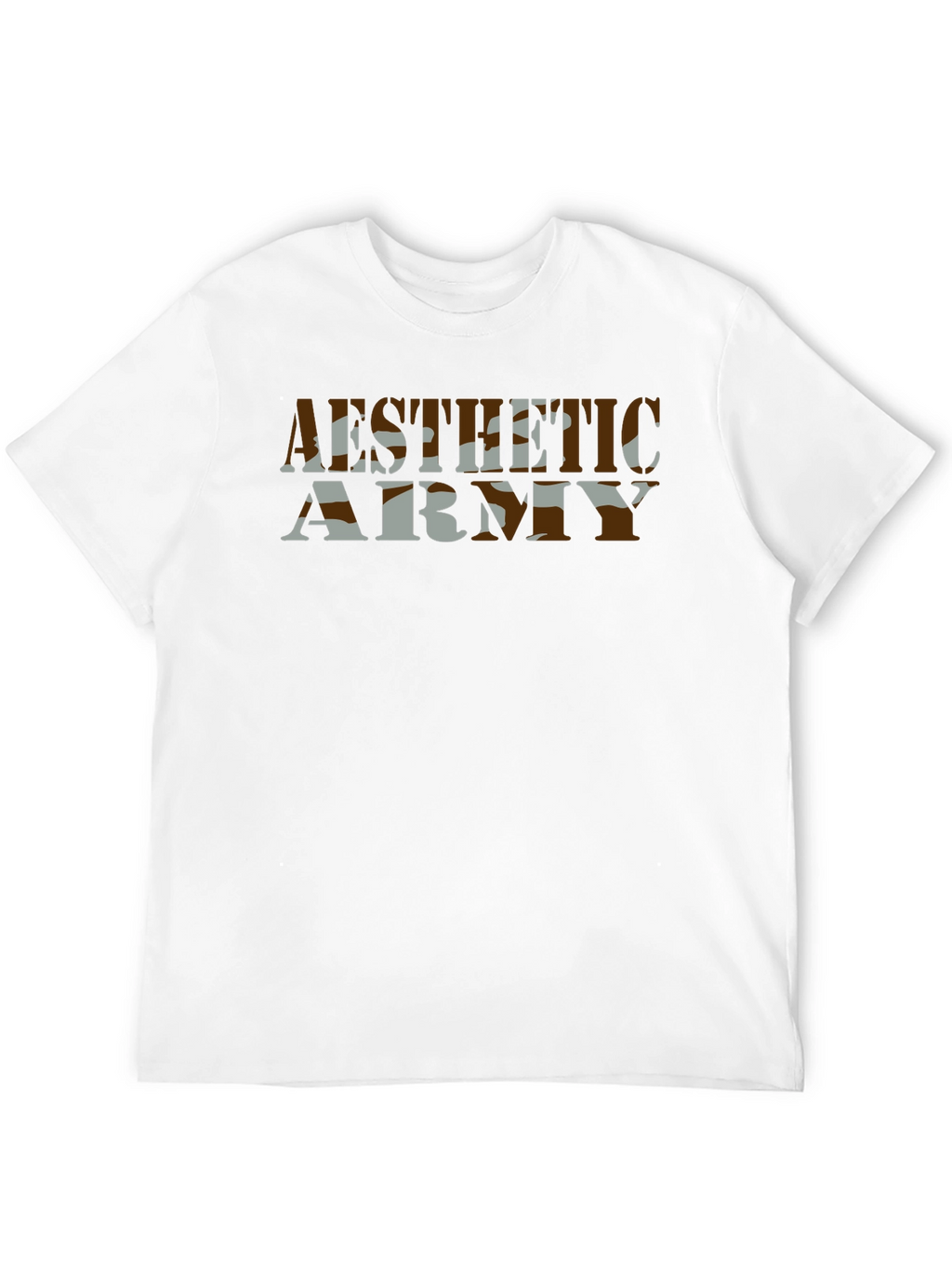 Aesthetic Army Camo Graphic T-Shirt