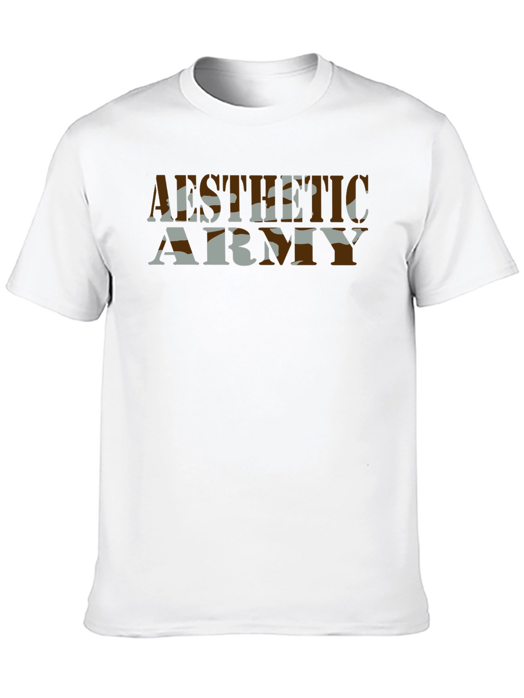 Aesthetic Army Camo Graphic T-Shirt