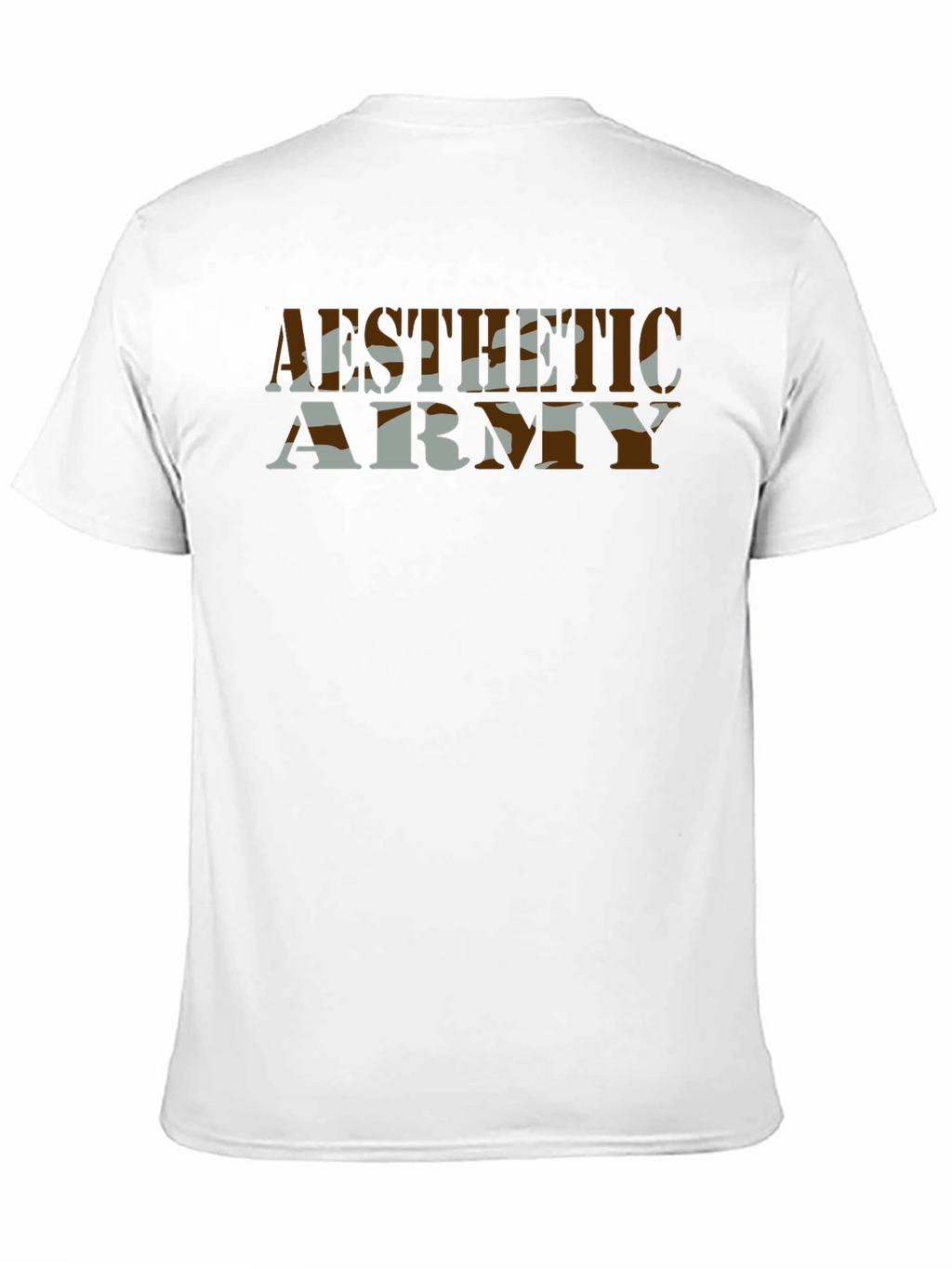 Aesthetic Army Camo Graphic T-Shirt