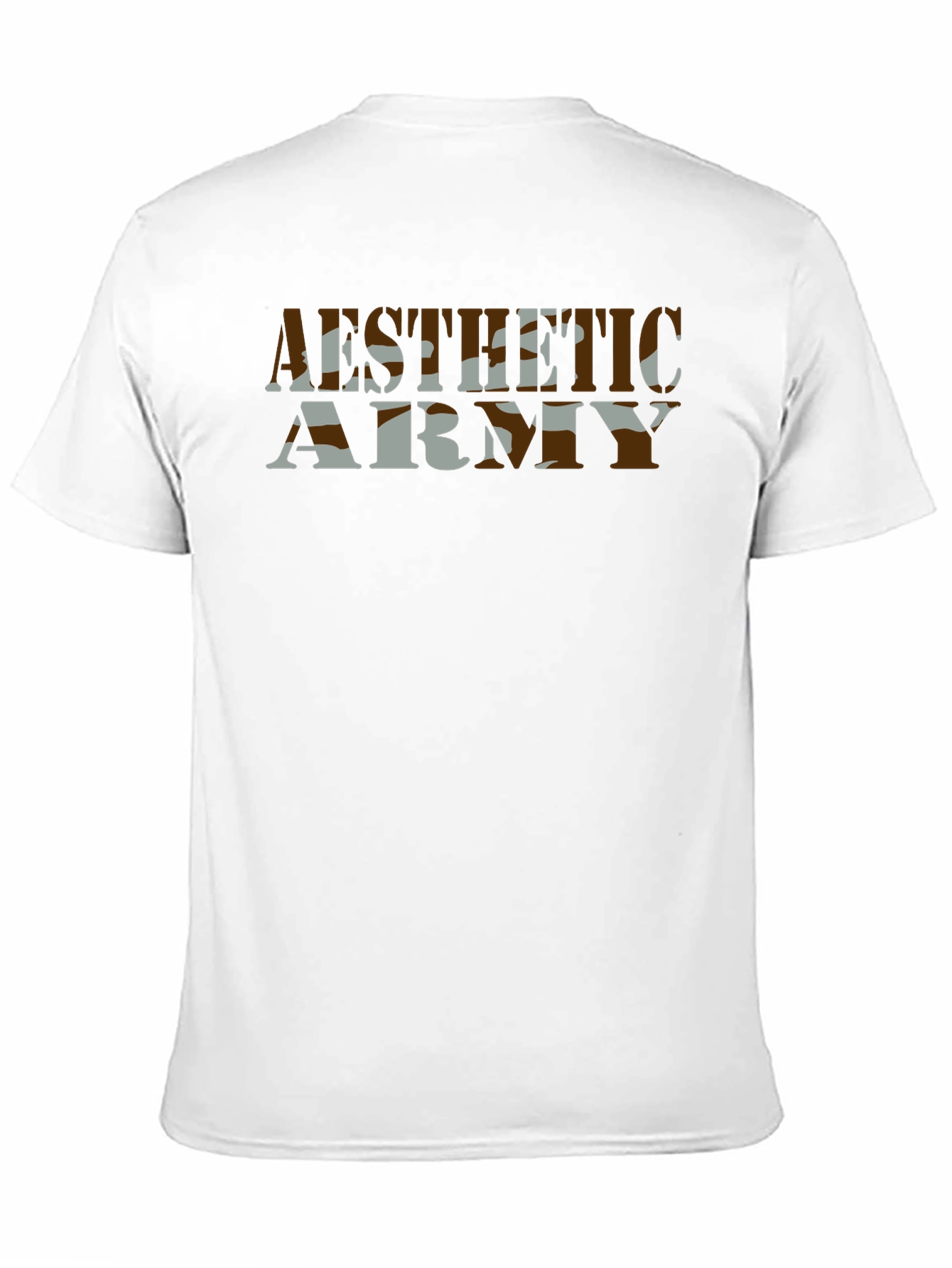 Aesthetic Army Camo Graphic T-Shirt