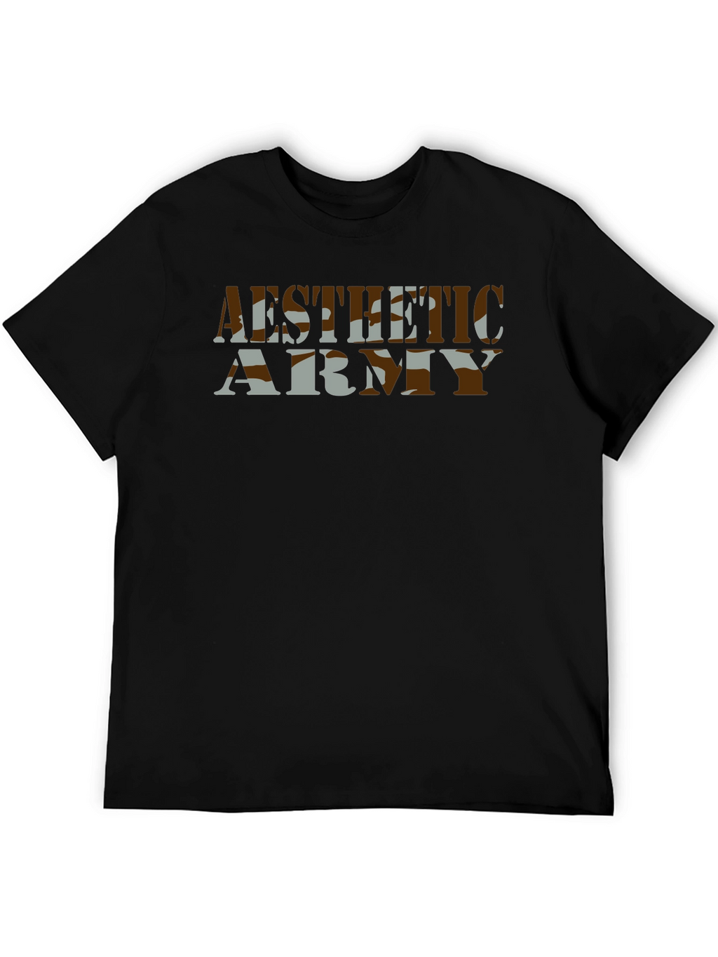 Aesthetic Army Camo Graphic T-Shirt