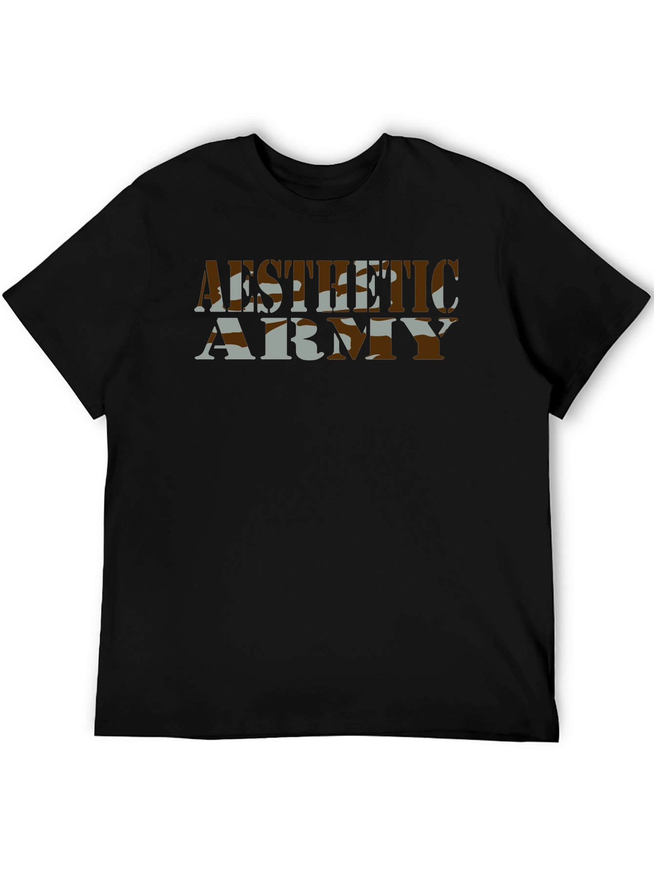 Aesthetic Army Camo Graphic T-Shirt