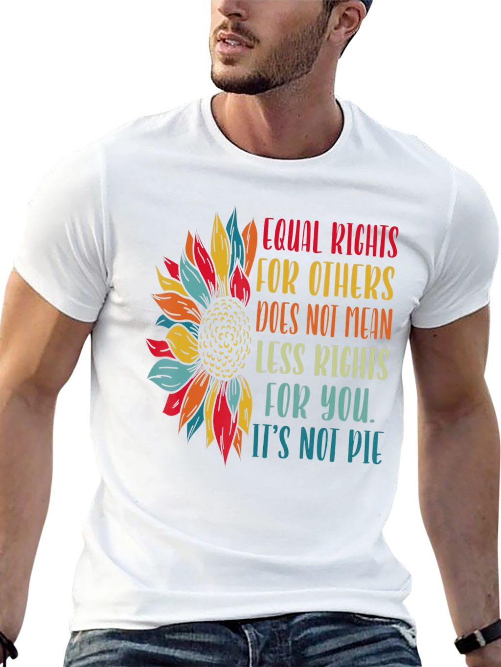 Equal Rights Sunflower Graphic Tee