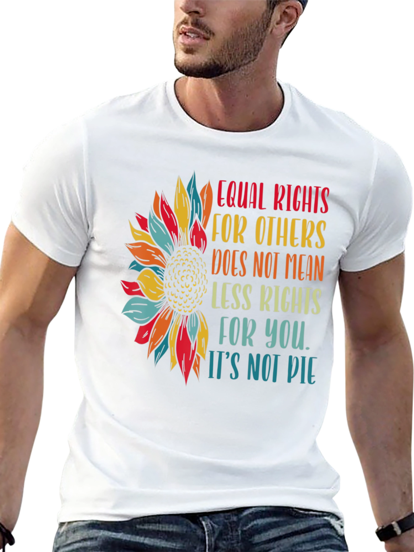 Equal Rights Sunflower Graphic Tee