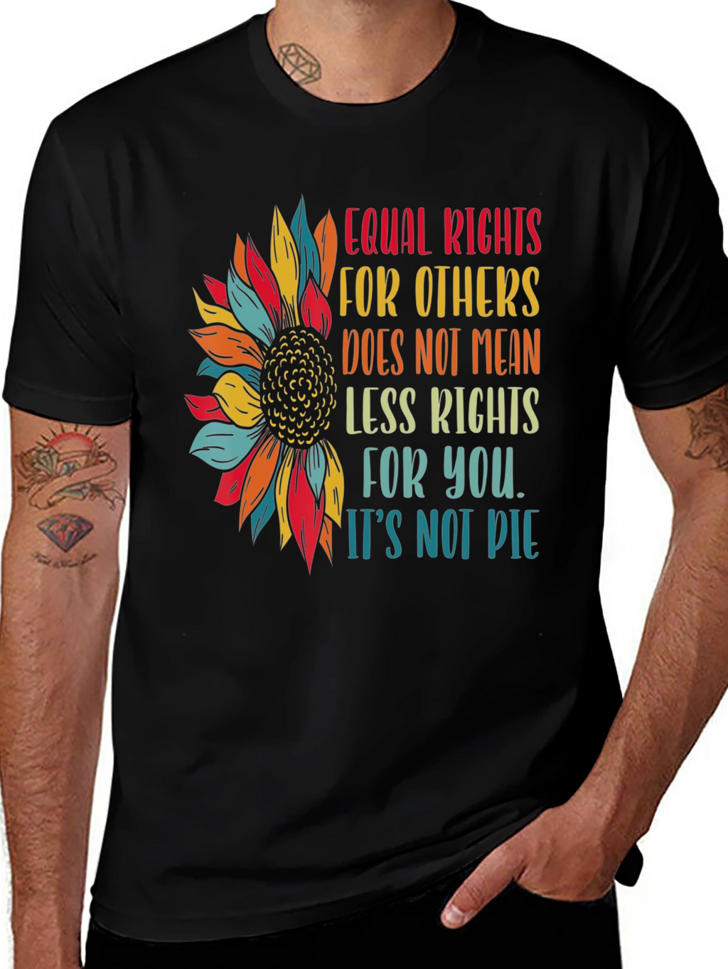 Equal Rights Sunflower Graphic Tee