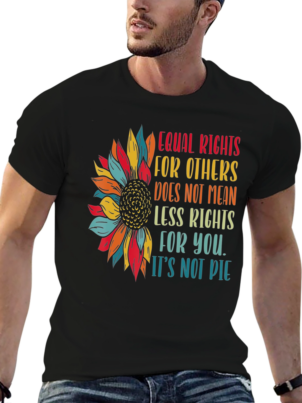 Equal Rights Sunflower Graphic Tee