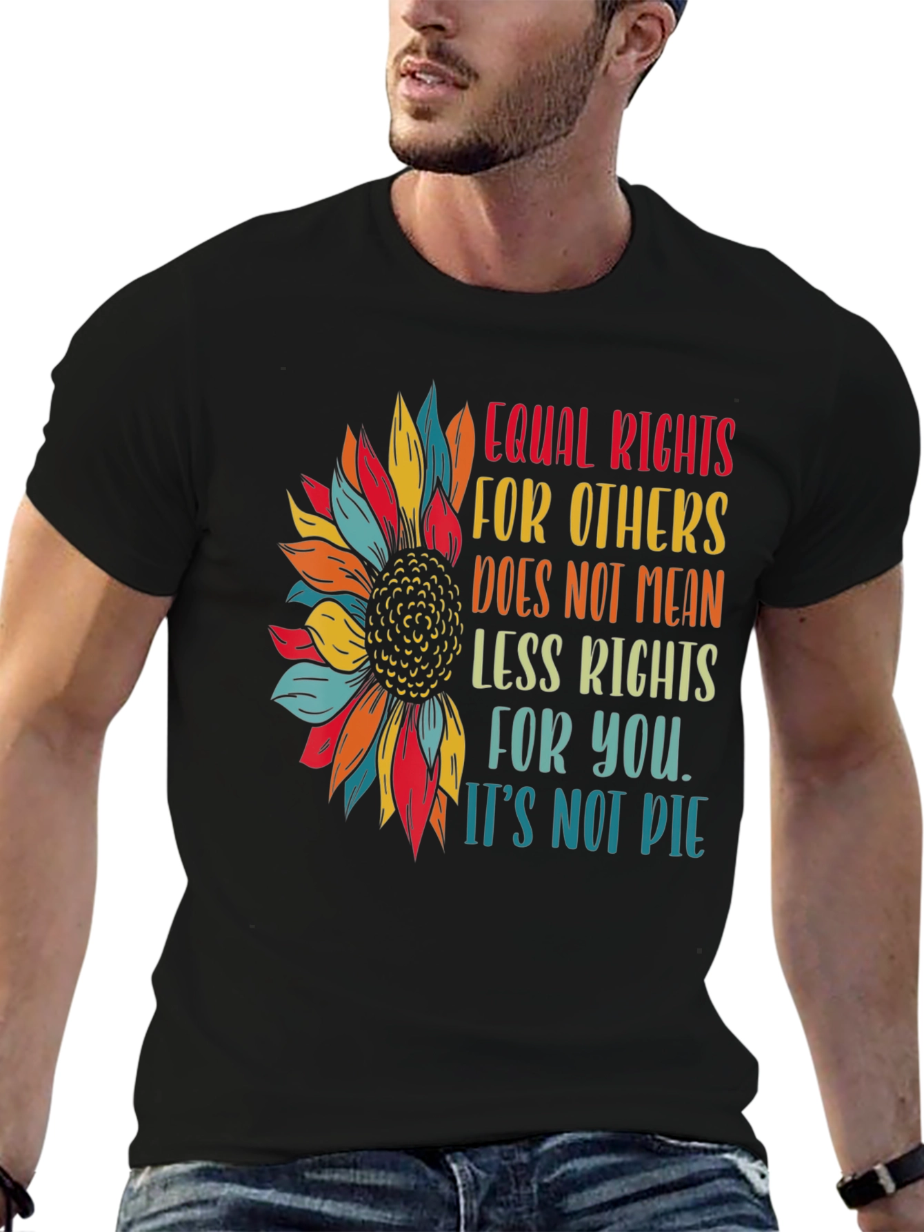 Equal Rights Sunflower Graphic Tee