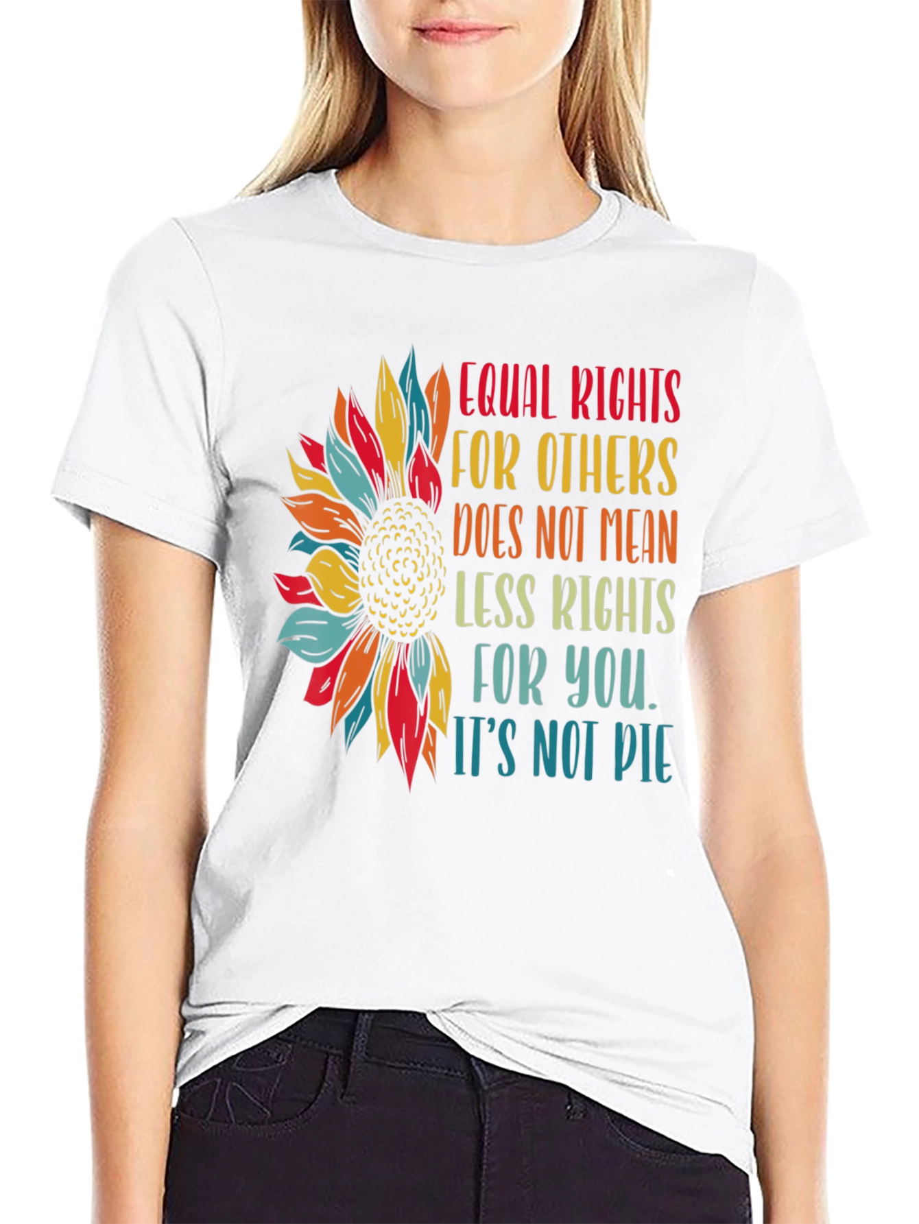 Equal Rights Sunflower Graphic Tee