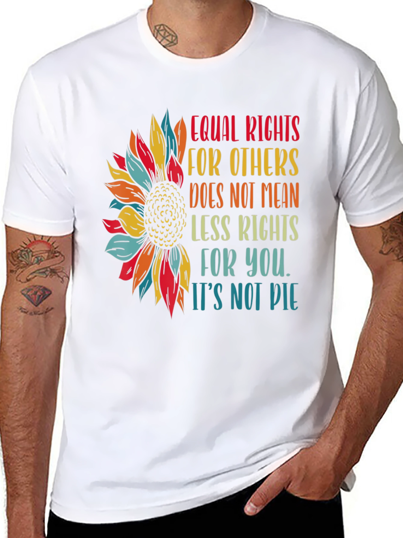 Equal Rights Sunflower Graphic Tee