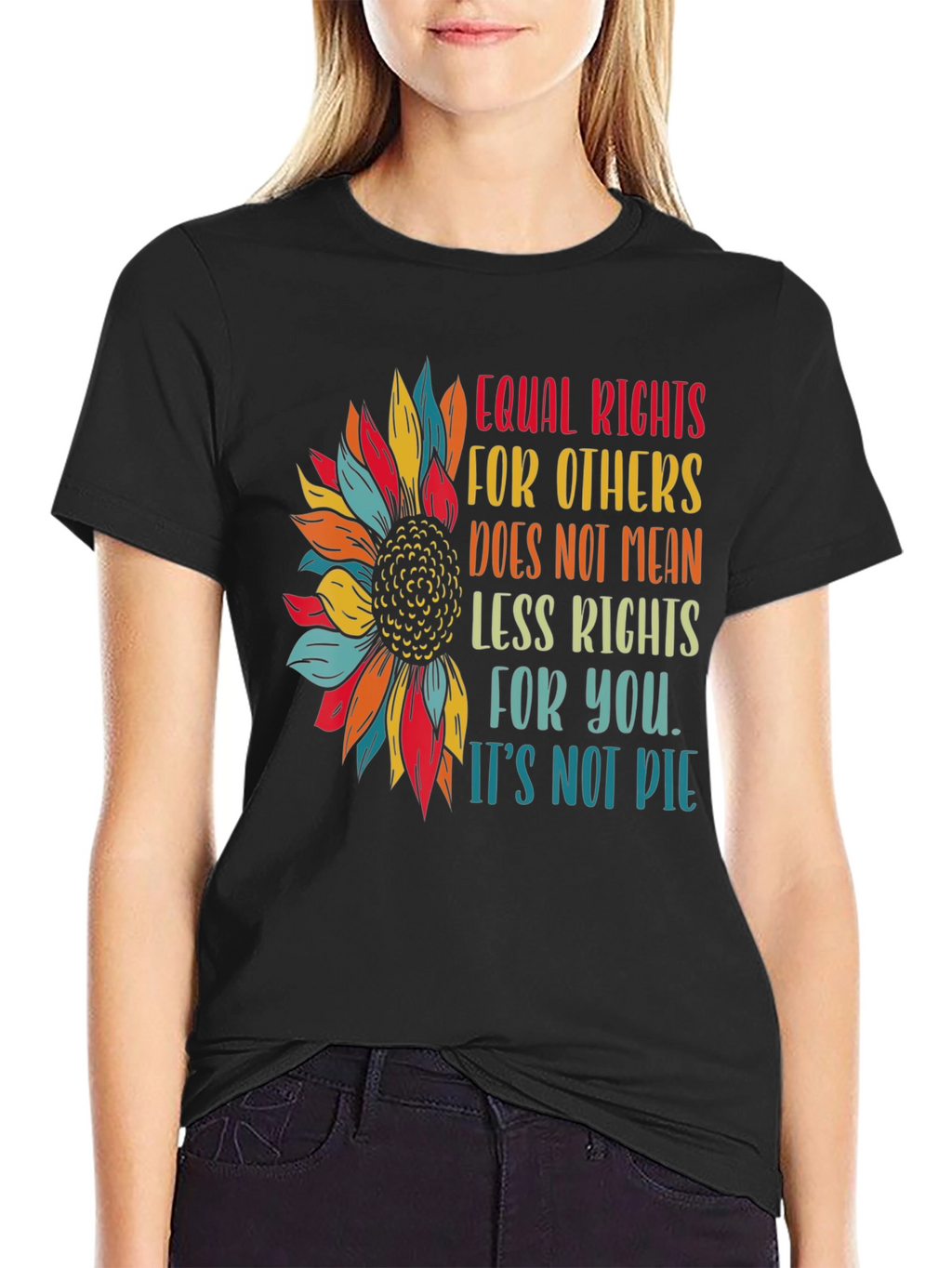 Equal Rights Sunflower Graphic Tee