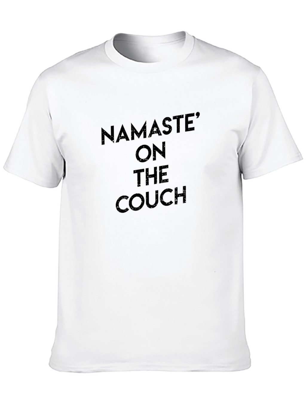 Namaste On The Couch Black Graphic Tee