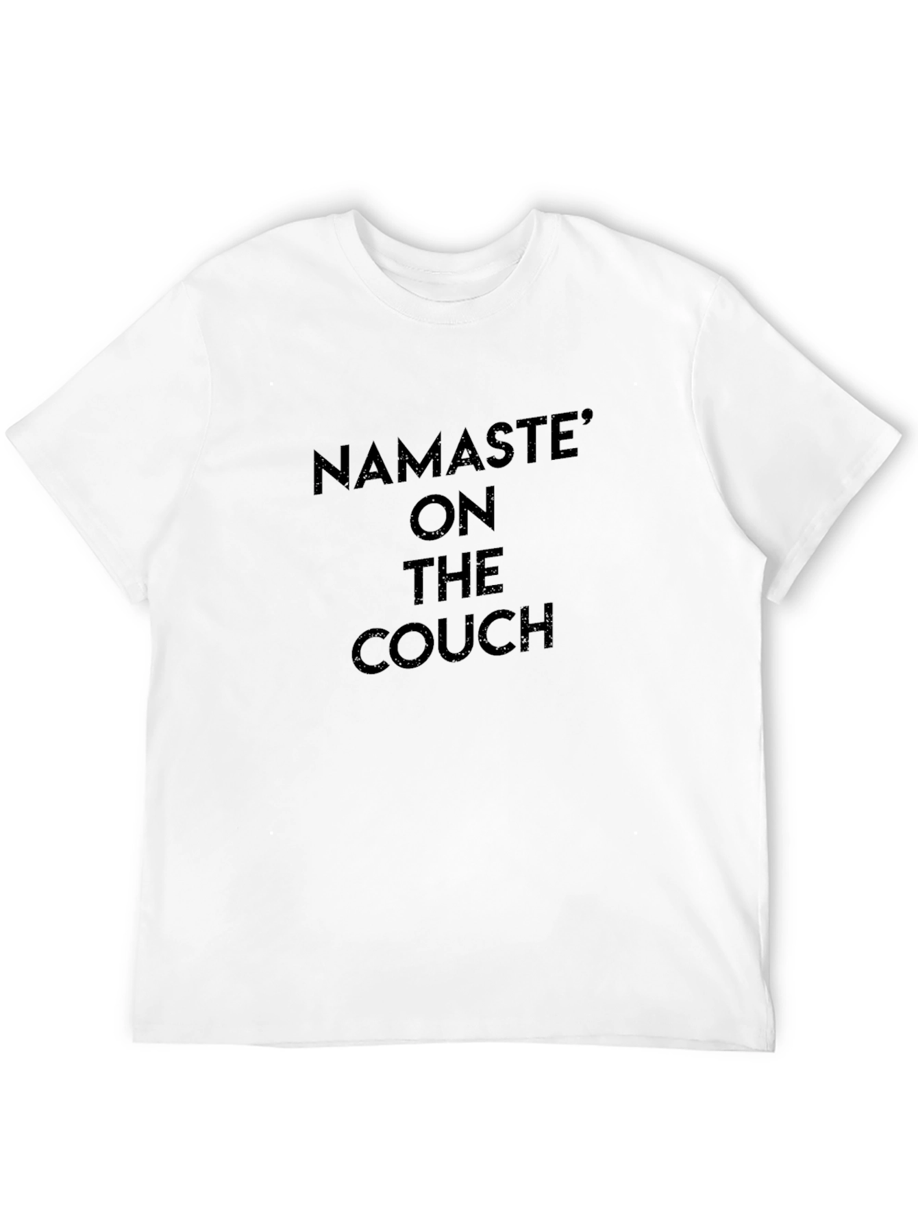 Namaste On The Couch Black Graphic Tee