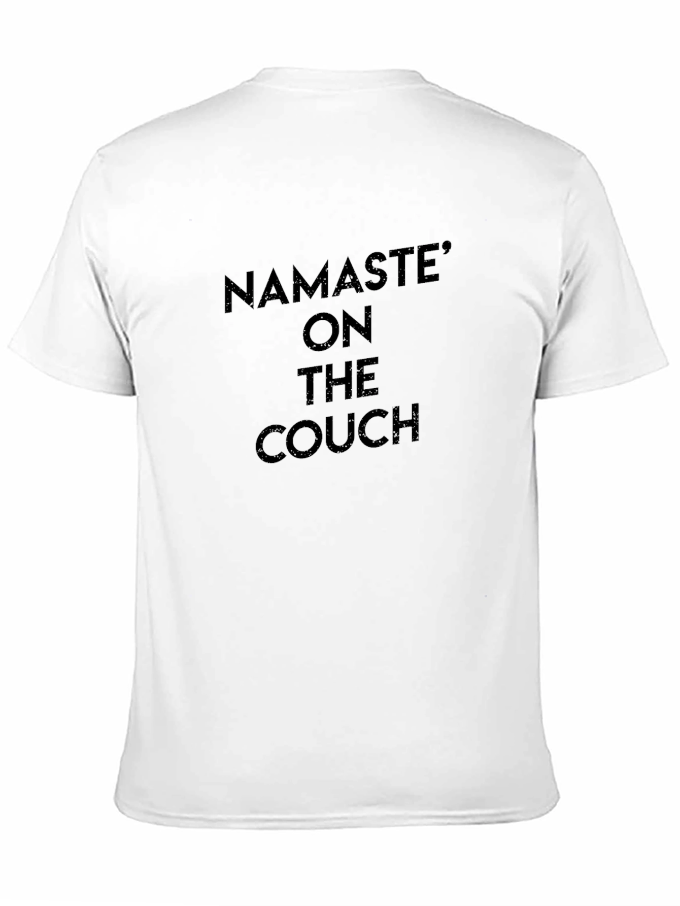 Namaste On The Couch Black Graphic Tee