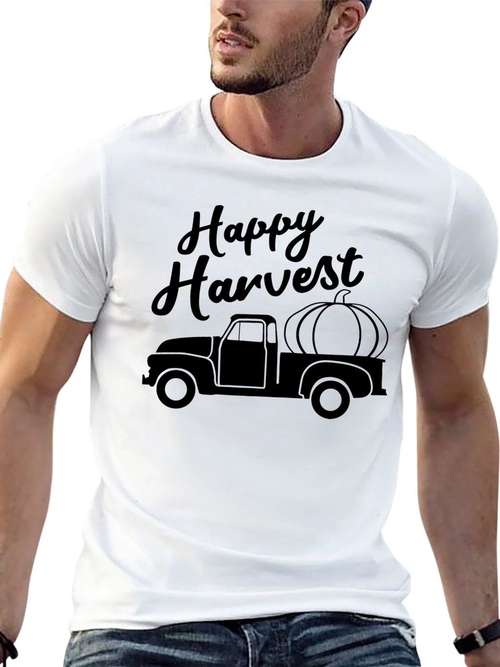 Happy Harvest Truck Graphic Tee