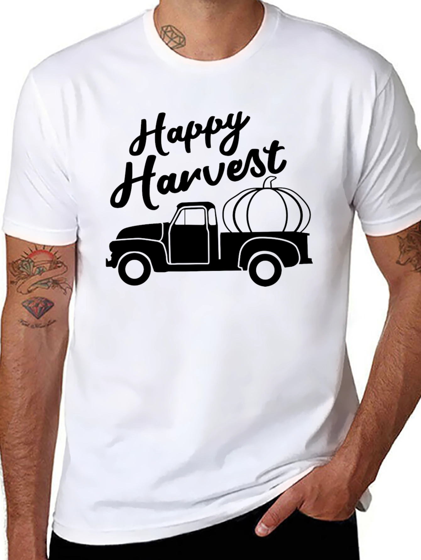 Happy Harvest Truck Graphic Tee
