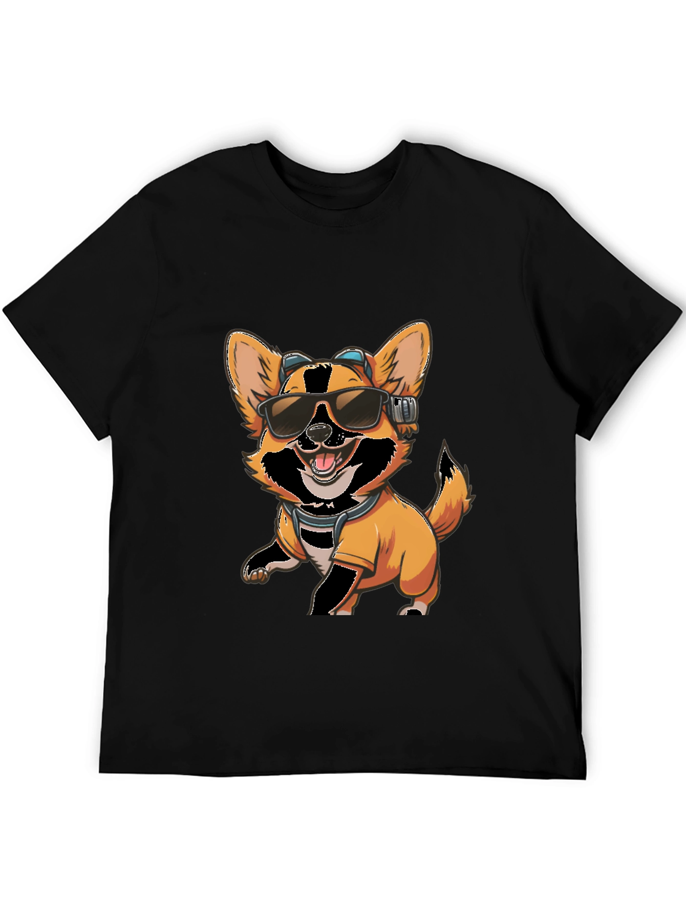Cool Dog T-Shirt - Corgi with Sunglasses