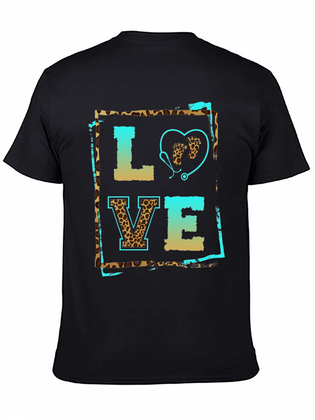 Leopard Print Love Nurse T-Shirt