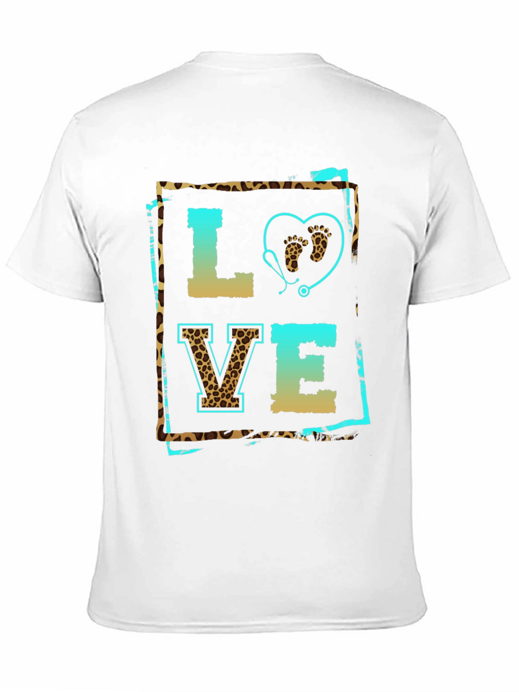 Leopard Print Love Nurse T-Shirt