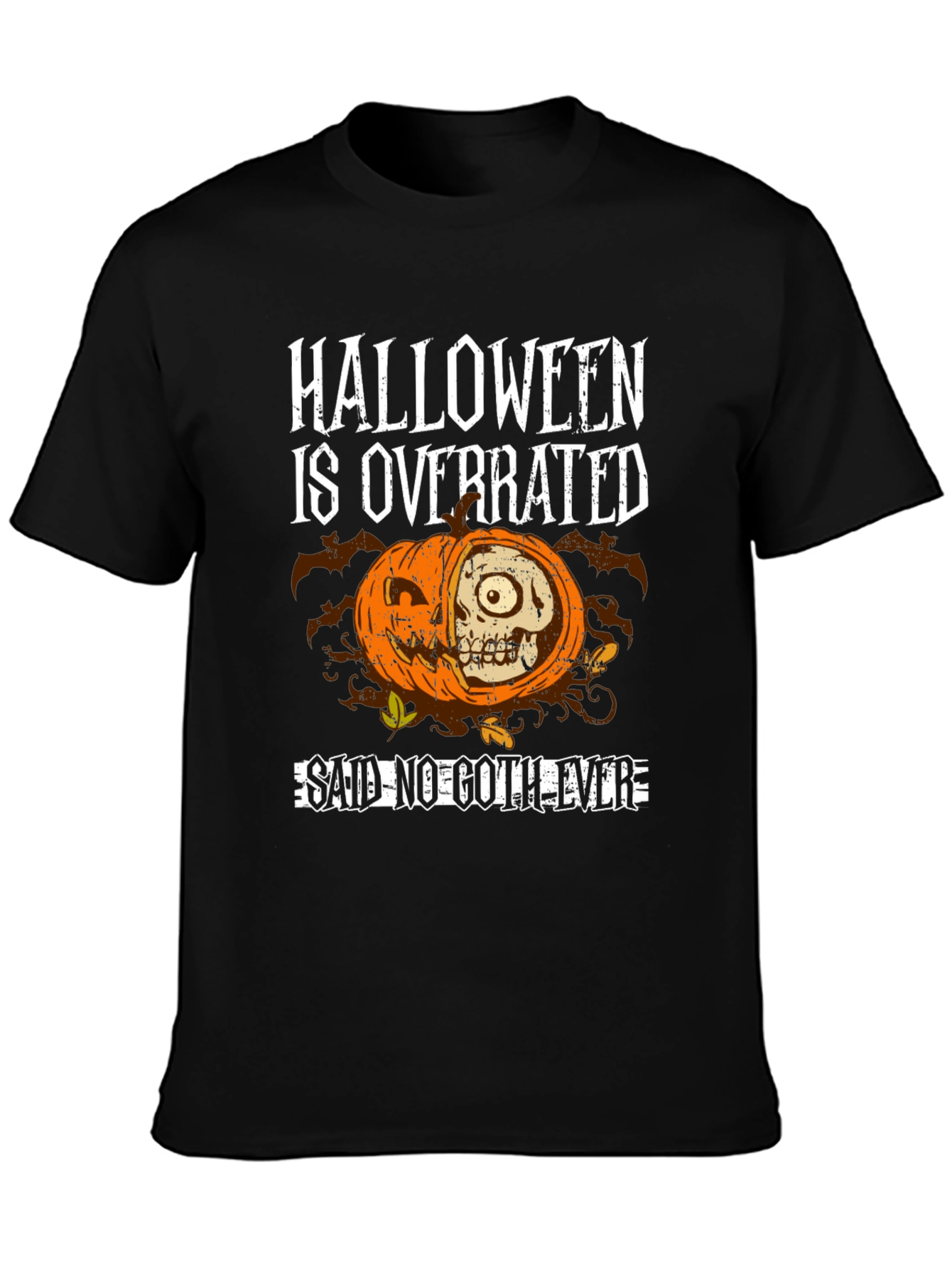 Halloween is Overrated T-Shirt - Goth Style