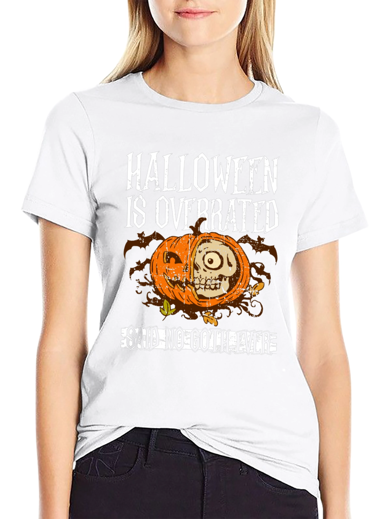 Halloween is Overrated T-Shirt - Goth Style