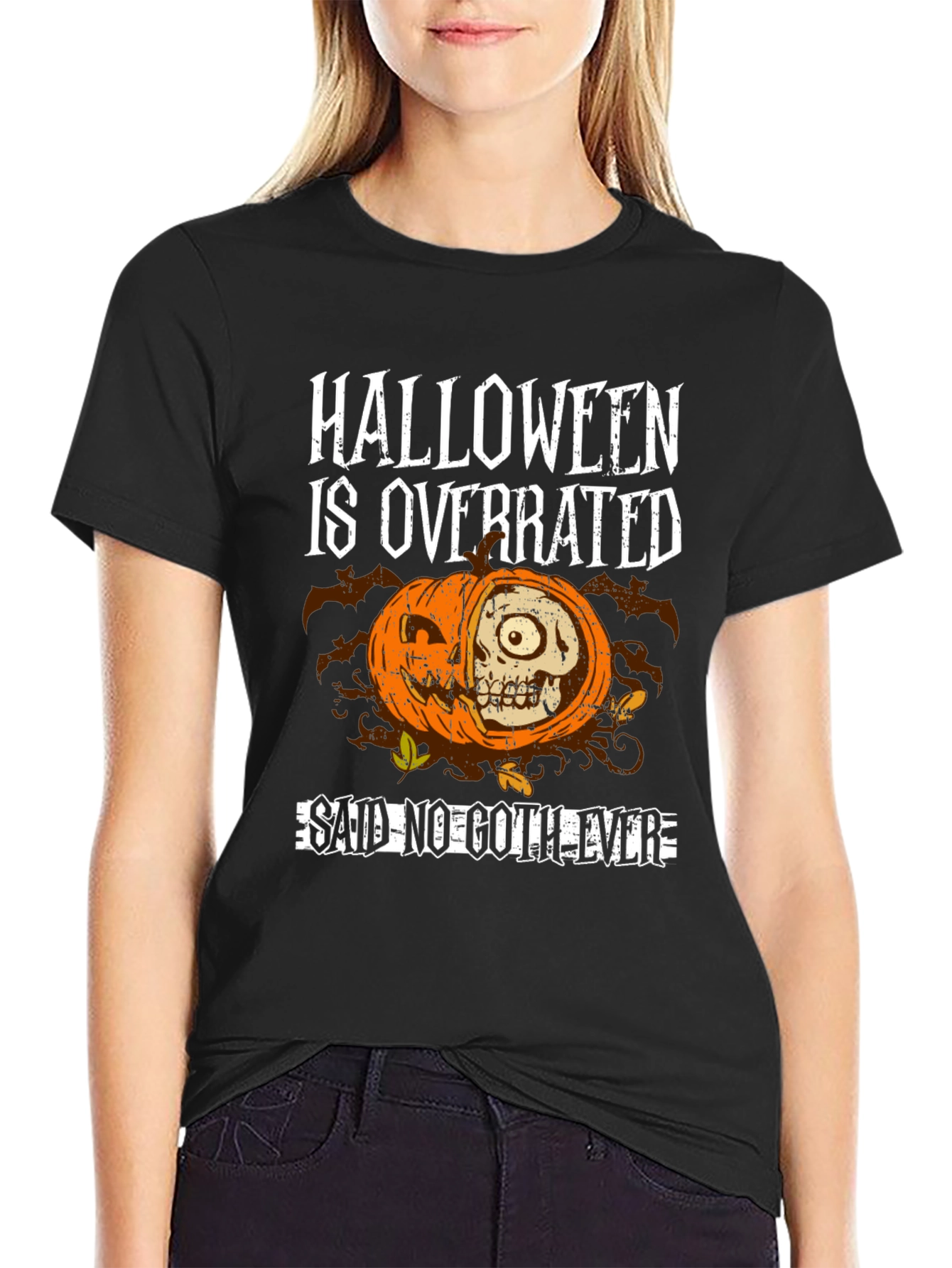 Halloween is Overrated T-Shirt - Goth Style