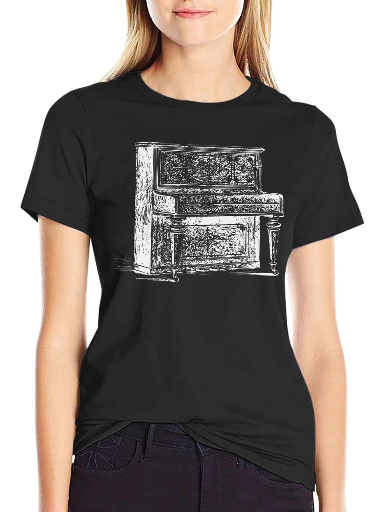 Piano T-Shirt - Classic Instrument Graphic Tee