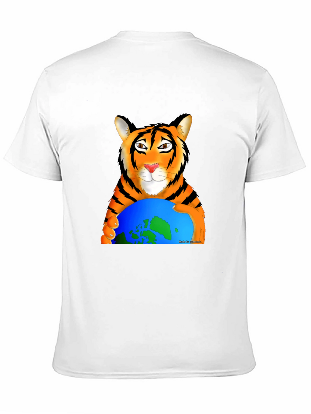 Tiger Hugging Earth Graphic T-Shirt