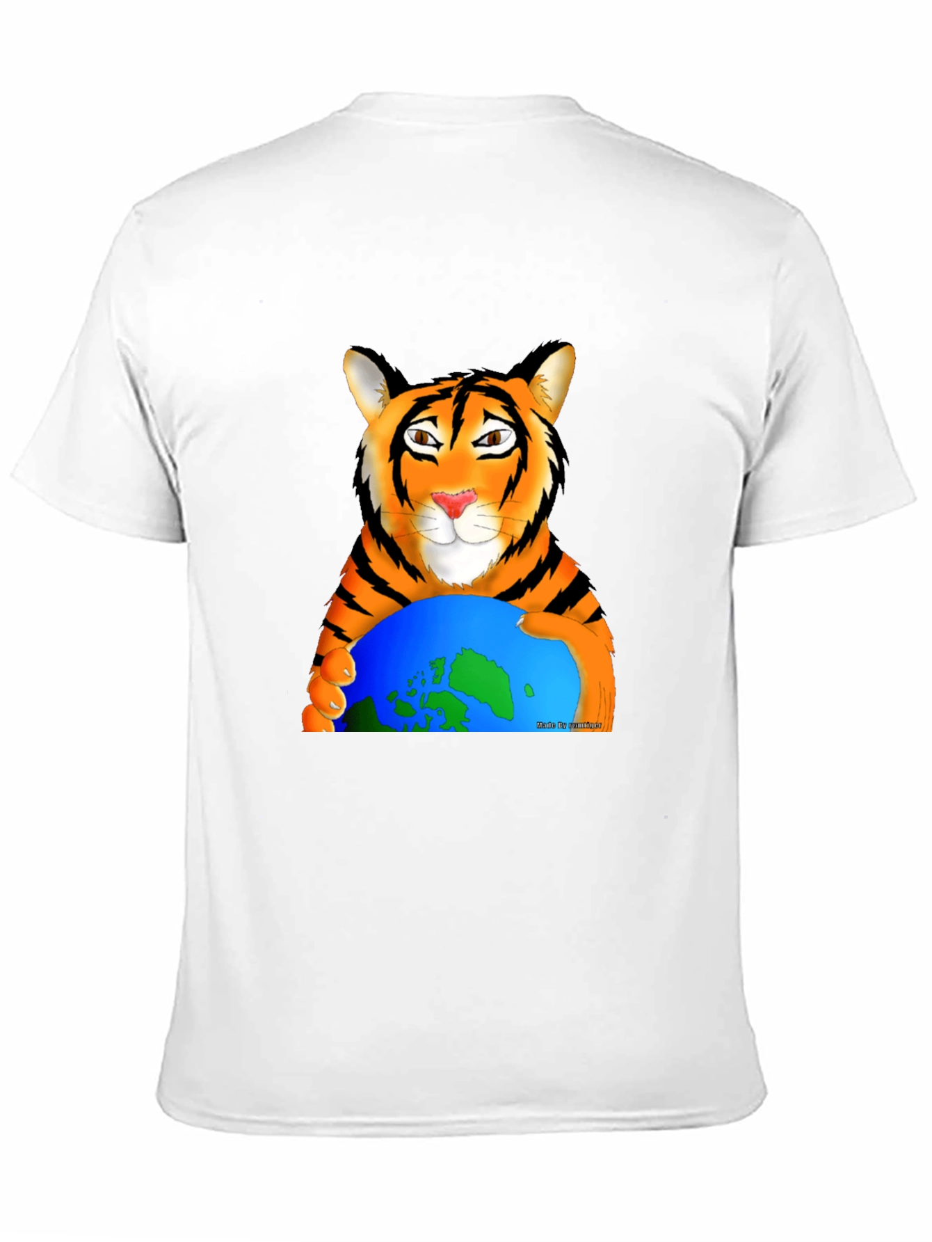 Tiger Hugging Earth Graphic T-Shirt