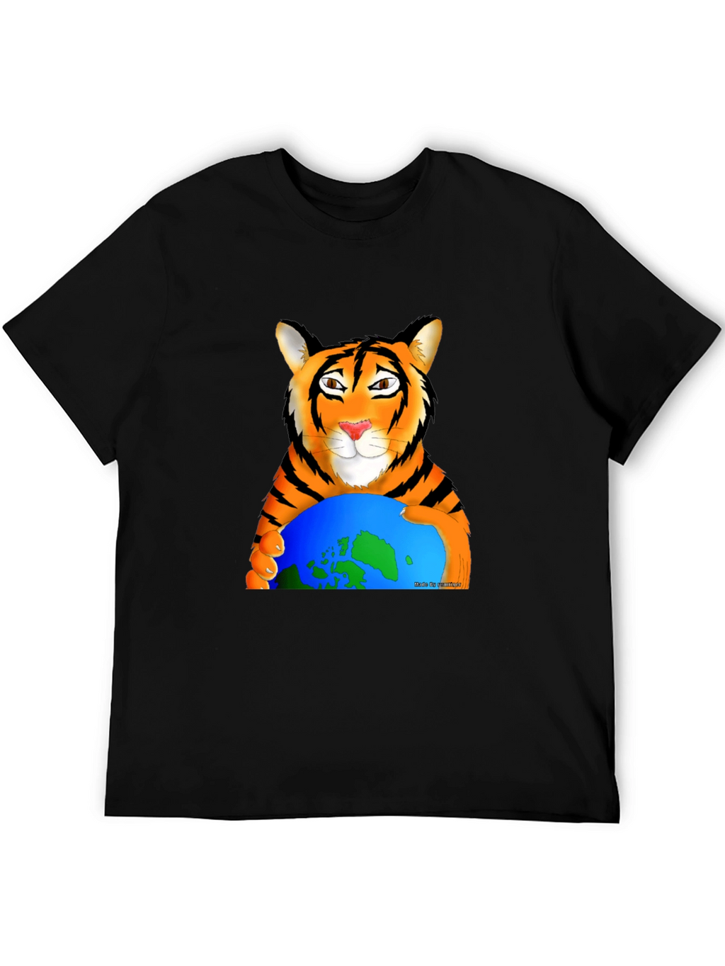 Tiger Hugging Earth Graphic T-Shirt
