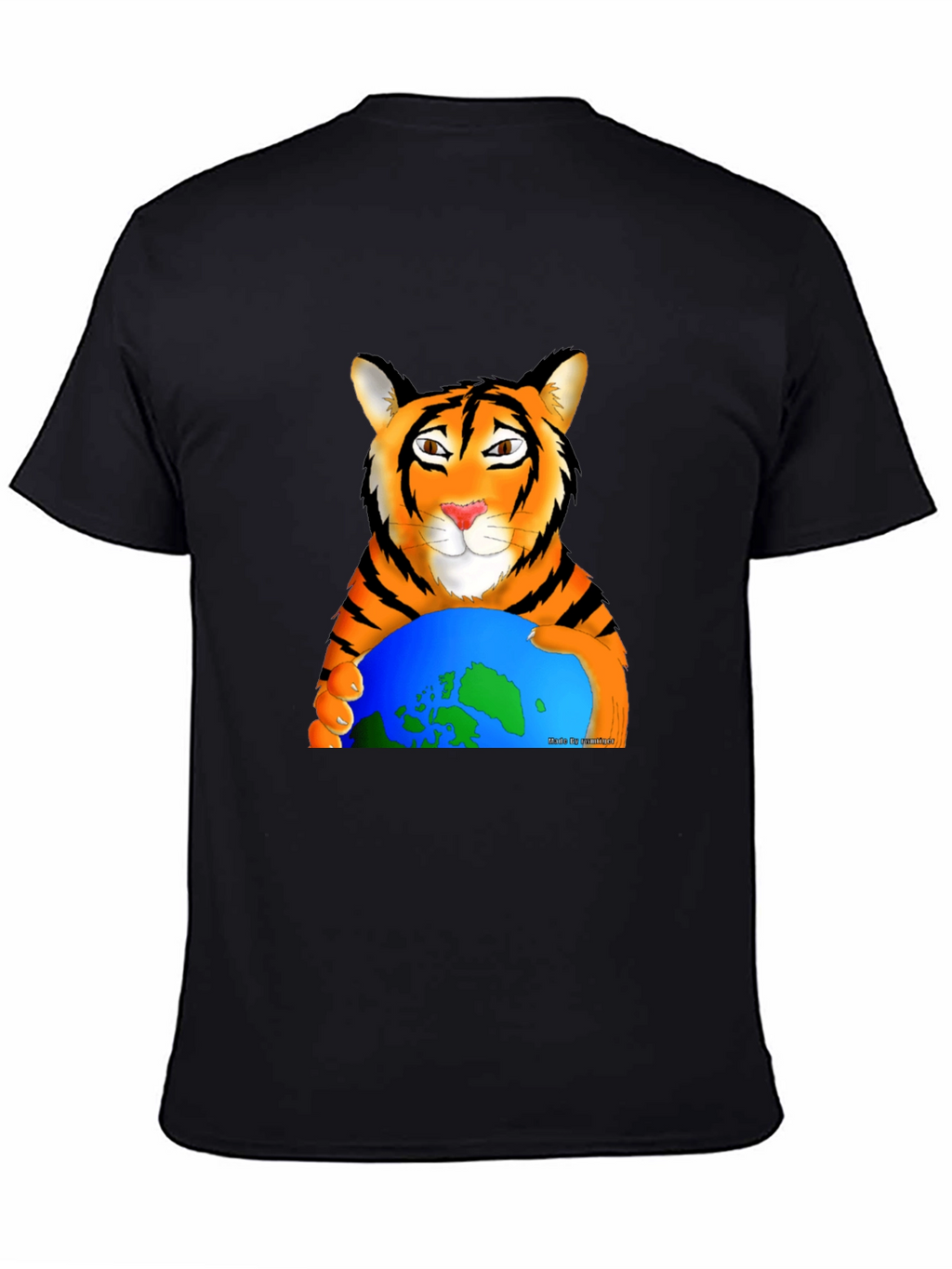 Tiger Hugging Earth Graphic T-Shirt