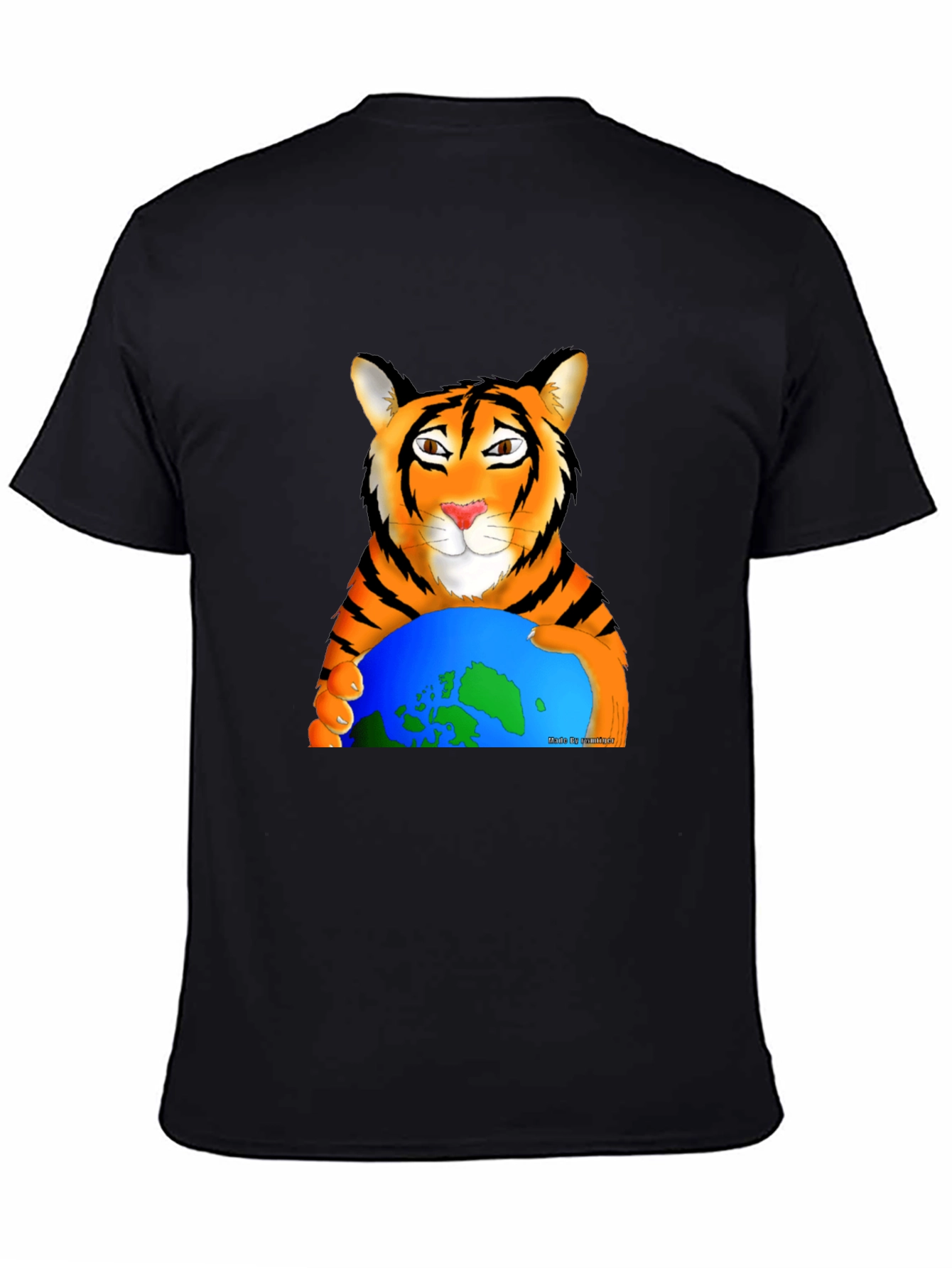 Tiger Hugging Earth Graphic T-Shirt