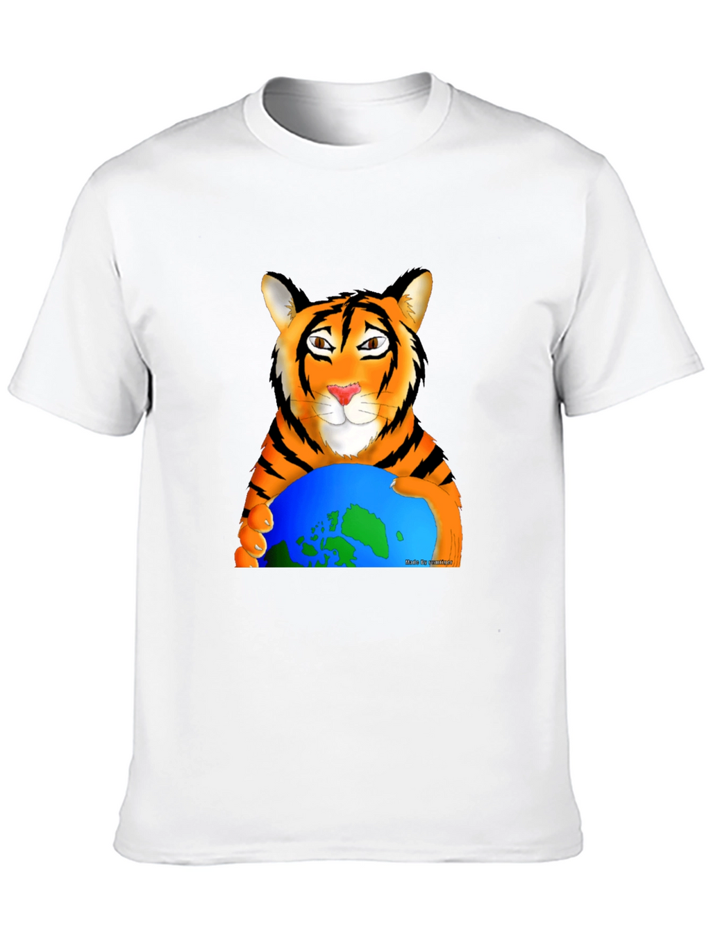 Tiger Hugging Earth Graphic T-Shirt