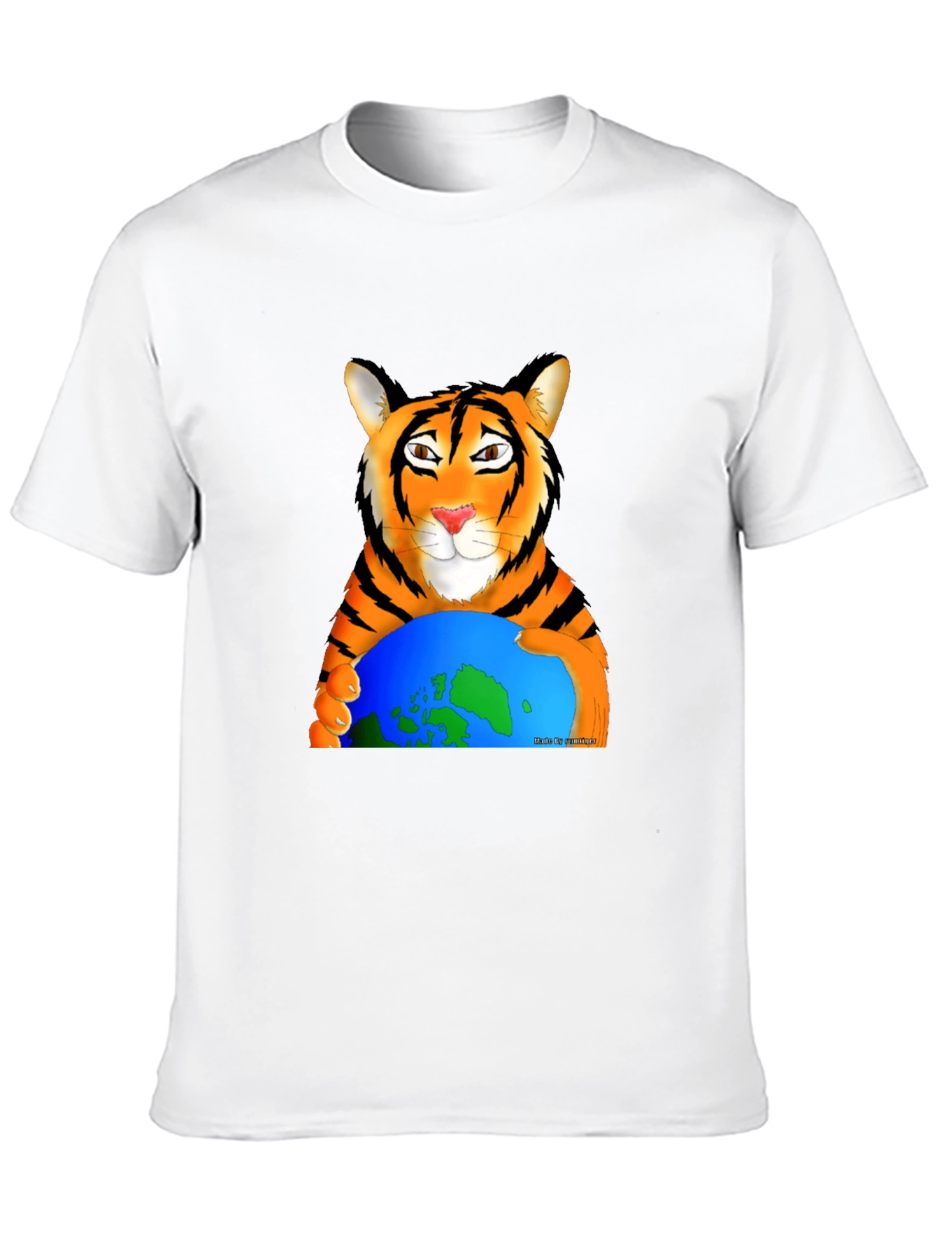 Tiger Hugging Earth Graphic T-Shirt