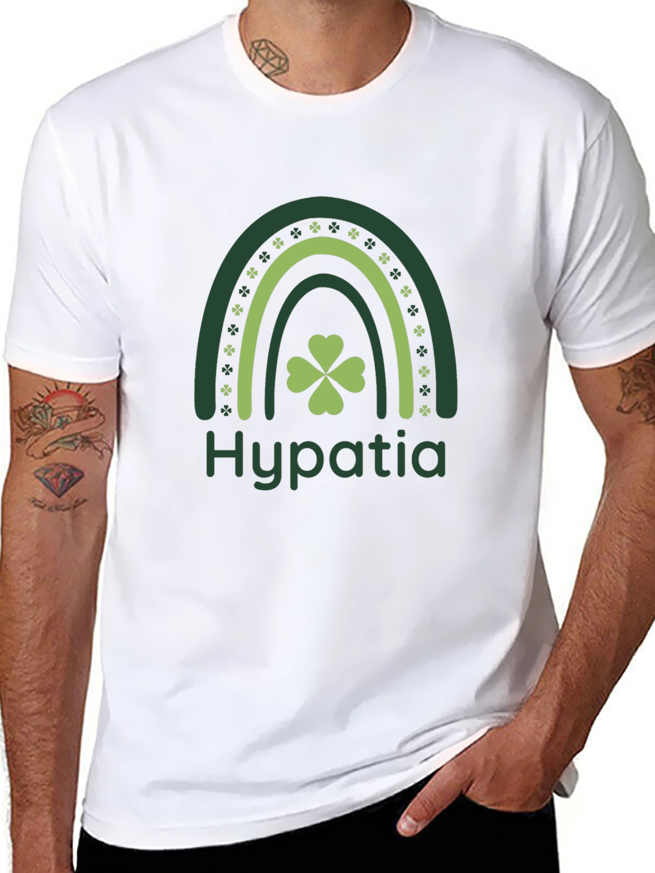 St. Patricks Day Hypatia Rainbow T-Shirt