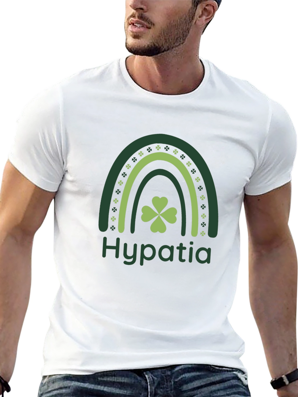 St. Patricks Day Hypatia Rainbow T-Shirt