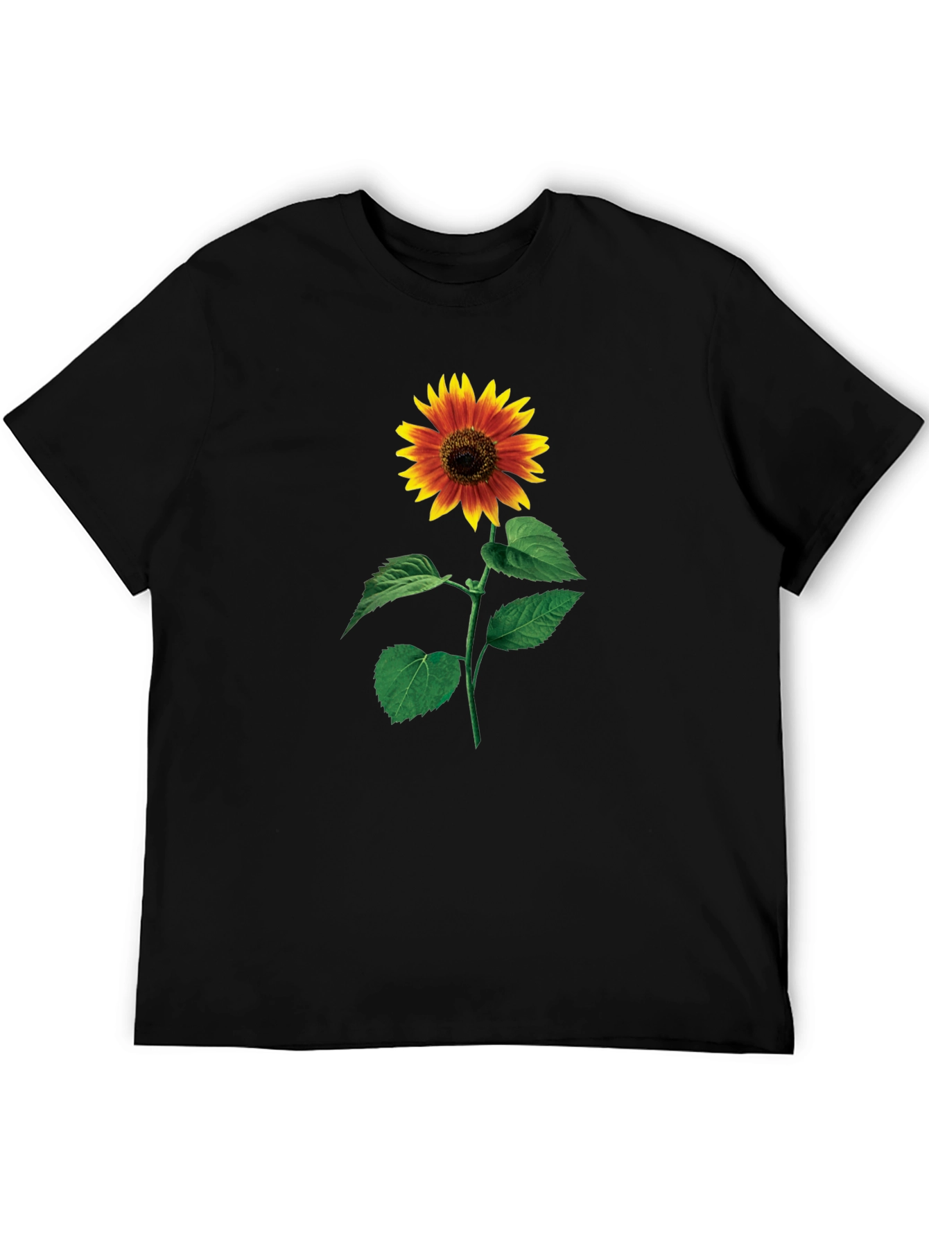 Sunflower Graphic Black T-Shirt