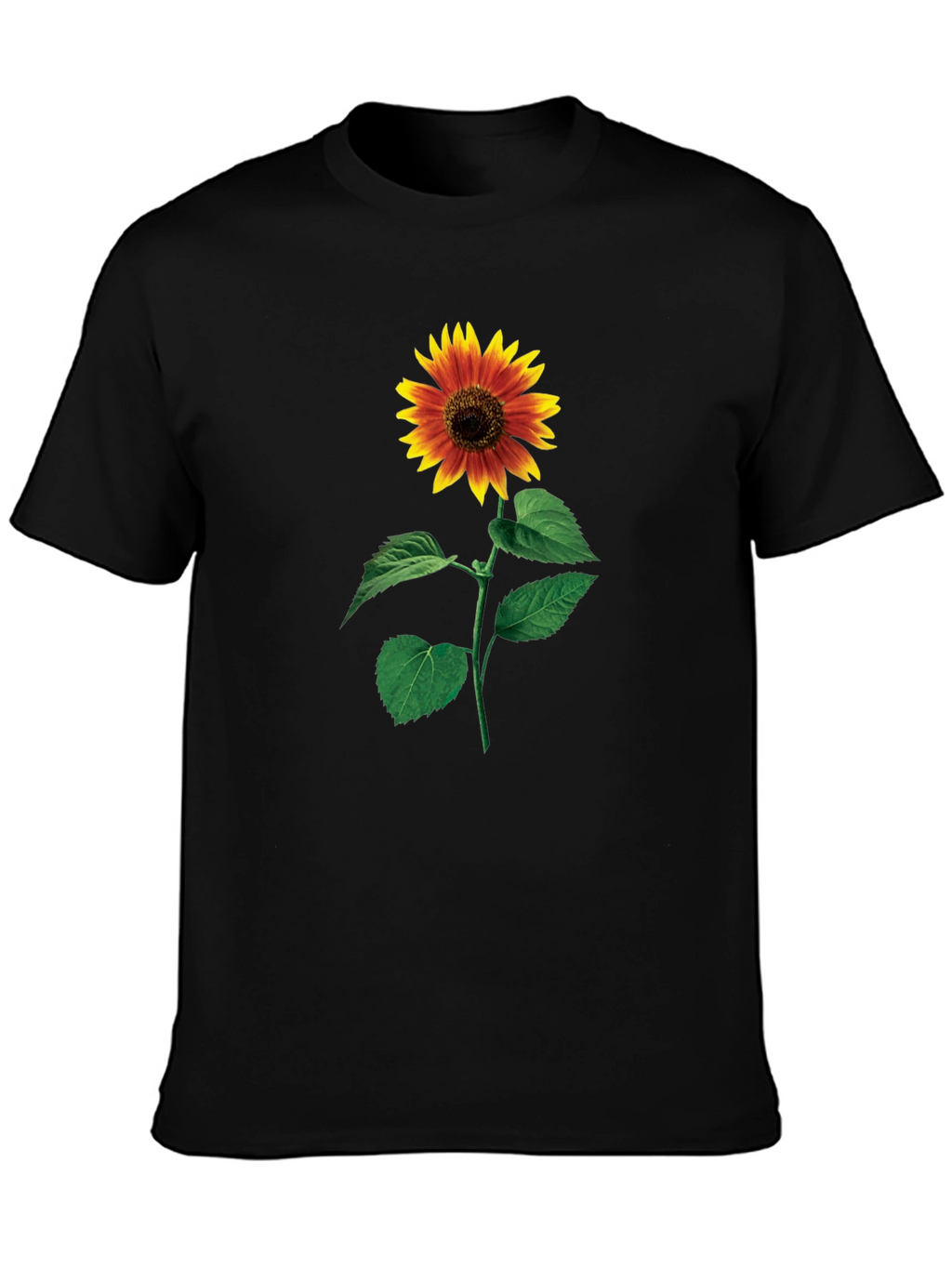 Sunflower Graphic Black T-Shirt