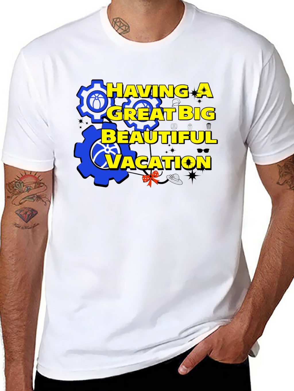 Having A Great Big Beautiful Vacation Graphic T-Shirt
