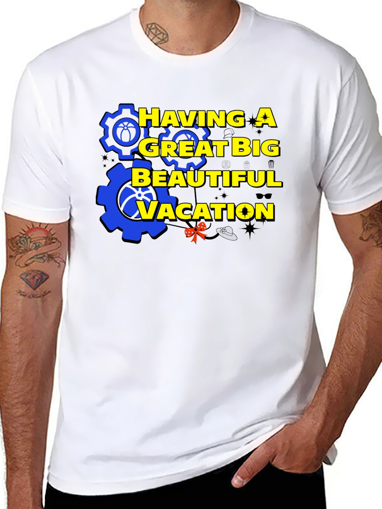 Having A Great Big Beautiful Vacation Graphic T-Shirt