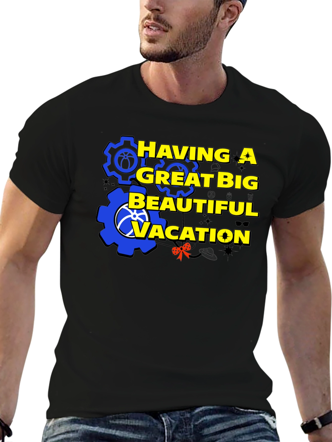 Having A Great Big Beautiful Vacation Graphic T-Shirt