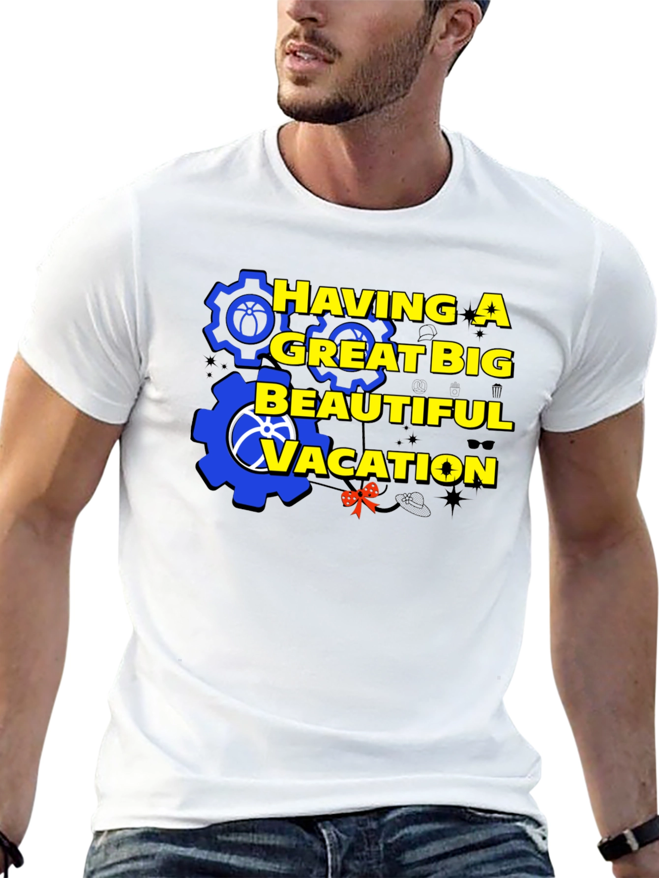Having A Great Big Beautiful Vacation Graphic T-Shirt