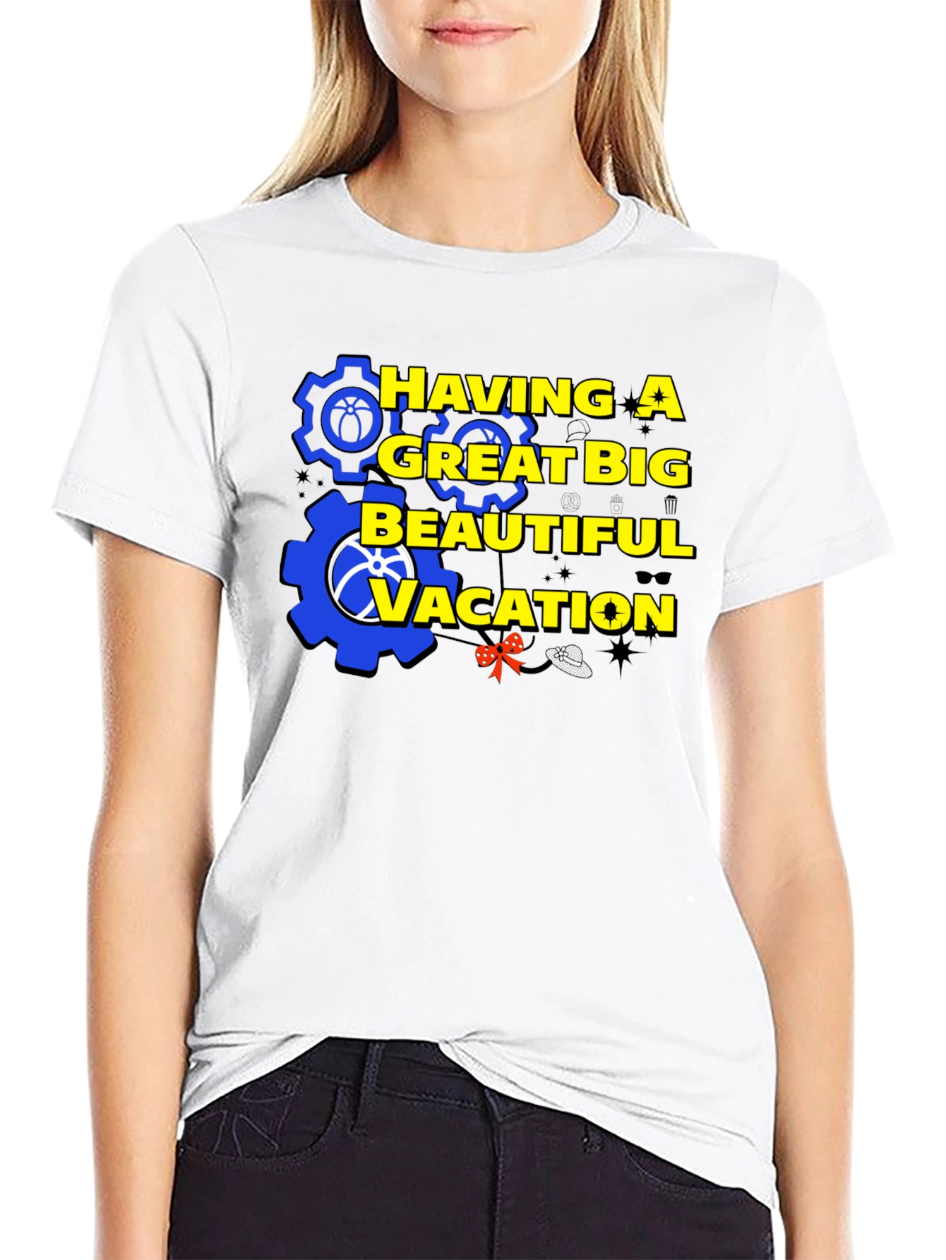 Having A Great Big Beautiful Vacation Graphic T-Shirt