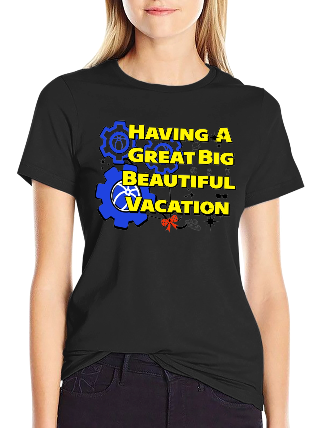 Having A Great Big Beautiful Vacation Graphic T-Shirt
