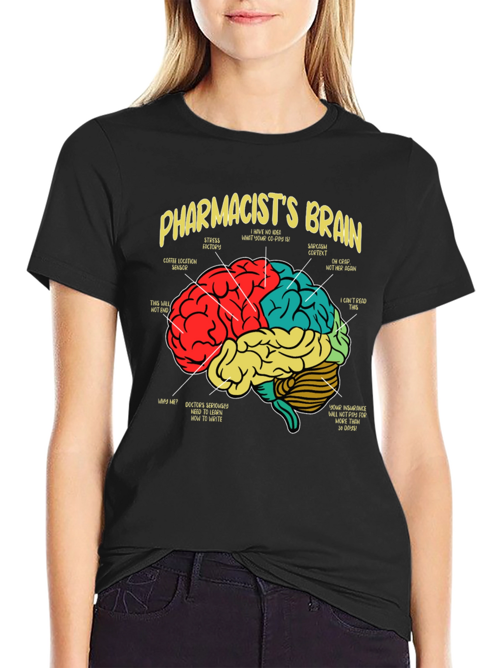 Pharmacists Brain T-Shirt - Funny Medical Tee