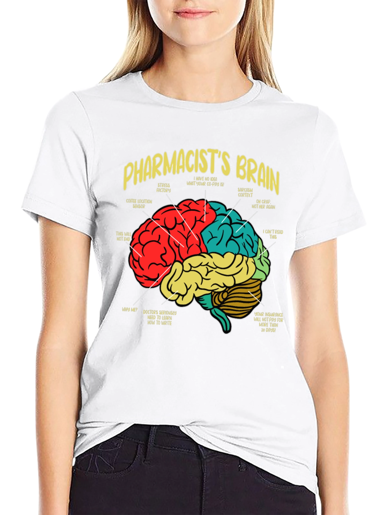 Pharmacists Brain T-Shirt - Funny Medical Tee